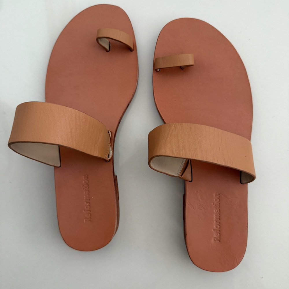 Reformation Camel Brown Women's Sandals